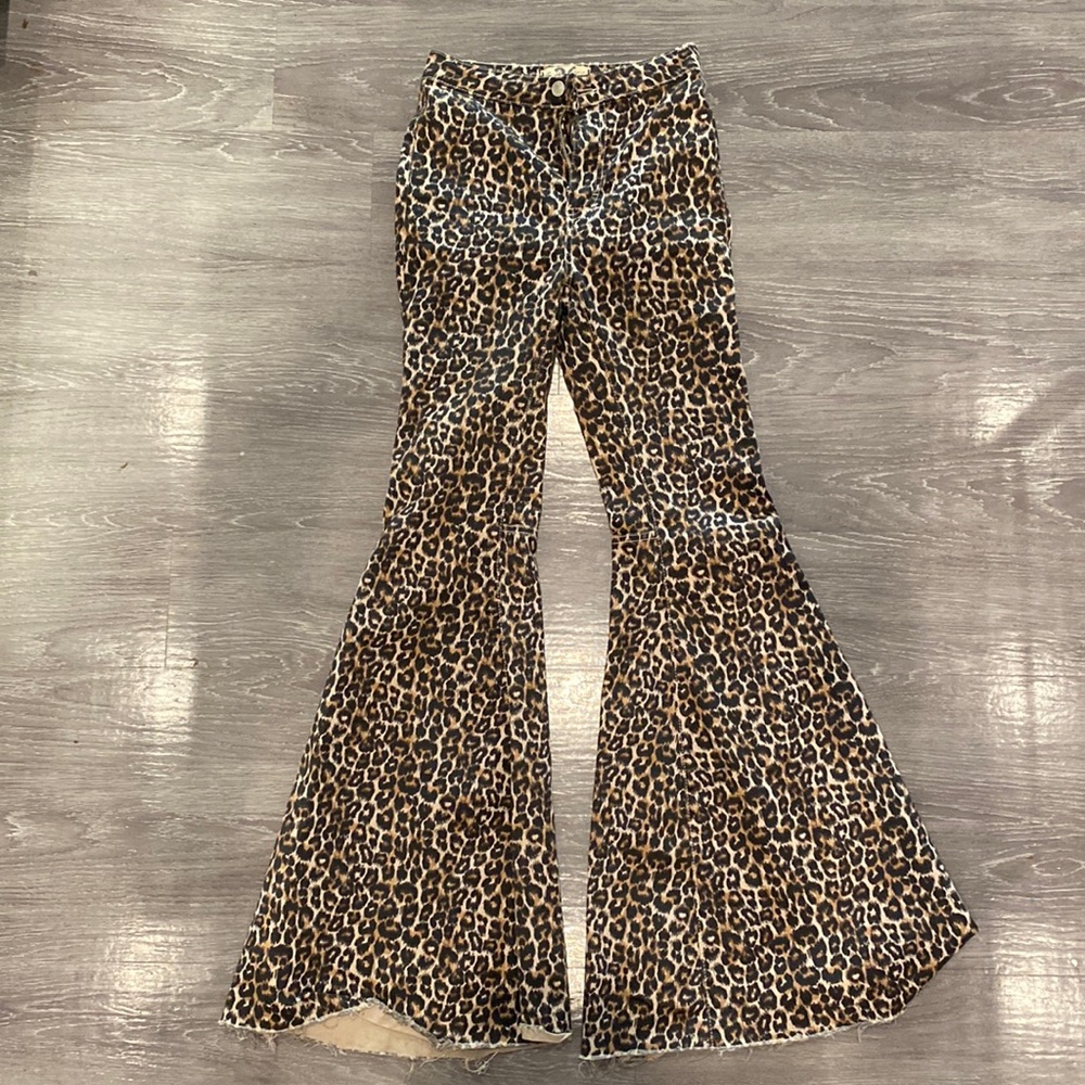 We the Free, Free People Leopord flare pants
